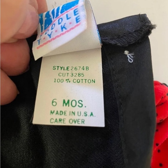 EUC vintage red velvet dress - Picture 5 of 5